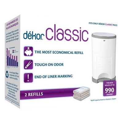 Dekor Classic Diaper Pail Refills - 2pk