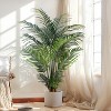 Boersma Artificial Tropical Palm Plant  Artificial Tree with Plastic Pot for Office and Home Decor, Tall Faux Plants for Indoors and Outdoors - 3 of 4
