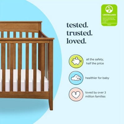Chestnut Pine Wood 4-in-1 Convertible Crib