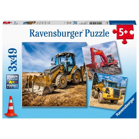 Ravensburger Diggers At Work Jigsaw Puzzle Set - 3 X 49pcs : Target