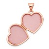 Black Bow Jewelry 14k Rose Gold 15mm Scroll Heart Locket - 4 of 4
