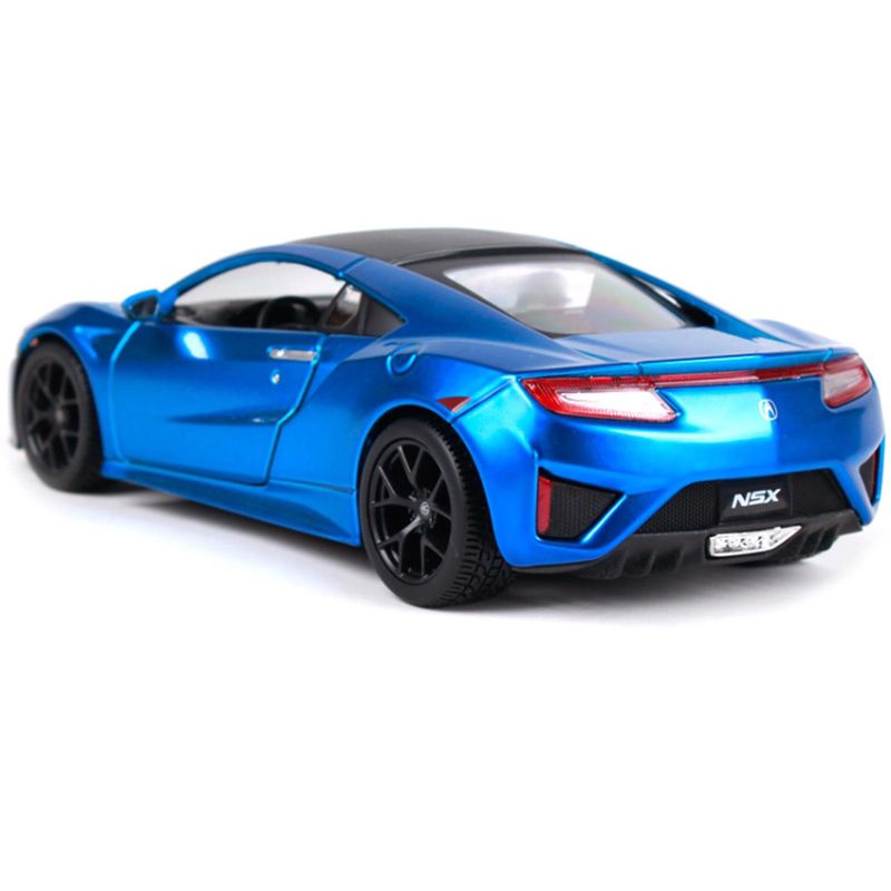 2018 Acura NSX Blue with Black Top 1/24 Diecast Model Car by Maisto, 3 of 4