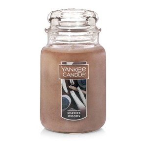 Original Large Classic Seaside Woods Jar Candle 22oz - Yankee Candle: Premium Paraffin, Glass Jar, 110hr Burn Time - 1 of 4