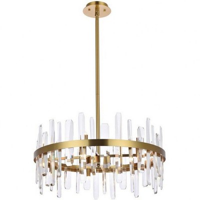 Elegant Lighting Serena 14 - Light Pendant in  Satin Gold