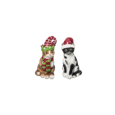 Gallerie II Christmas Cat Figurines, A/2