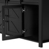 Lyngins Sideboard Buffet Cabinets with Sliding Barn Door,Mesh Panels,Coffee Bar Cabinets with Open Storage,Credenzas for Kitchen,Entryway - 4 of 4