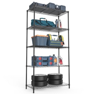 FONTOI Metal Storage Shelves, Adjustable Heavy Duty Shelving Unit, Standing Storage Rack Shelf Organizer - 1 of 4