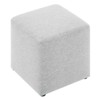 Modway Callum 17 in. Square Woven Heathered Fabric Upholstered Ottoman - 3 of 4