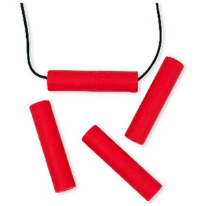 Chewigem Chew Necklace Chubes, Red - 1 of 4