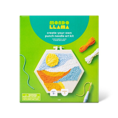 Diy Punch Needle Embroidery Kit  Punch Needle Kit Beginners Kids