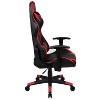 BlackArc Bravo Red Gaming Desk & Chair Set: High Back Gaming Chair with Lumbar Support & Adjustable Arms; Desk with Cupholder/Headphone Hook - image 4 of 4