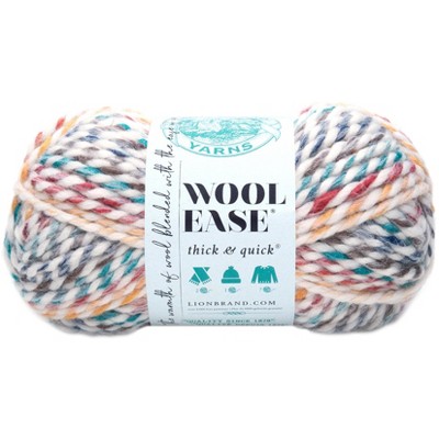 3 Pack) Lion Brand Wool-ease Thick & Quick Yarn - Red Beacon : Target