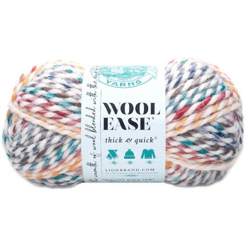 Lion Brand Yarn Wool-Ease Thick & Quick Yarn, Soft and Bulky Yarn for  Knitting, Crocheting, and Crafting, 3 Pack, Fisherman
