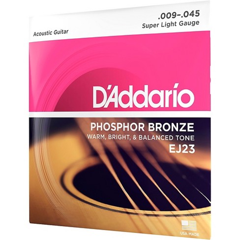 D addario Ej23 Phosphor Bronze Super Light Acoustic Guitar Strings