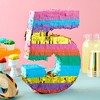 Blue Panda Small Rainbow Number 5 Pinata for 5th Birthday Party Decorations, Fiesta Supplies for Cinco de Mayo, 12 x 16.5 x 3 In - 2 of 4