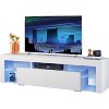 TV Stand, 63 Inch Entertainment Center, GALAXHERO Modern TV Console with 2 Drawers for Living Room, LED TV Stand for 60 to 70 Inch TV, White - 4 of 4
