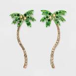 SUGARFIX by BaubleBar 'Stay Palm' Statement Earrings - Green
