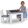 Delta Children Chelsea Wood Table and Chair Set - Gray/White - 3 of 4