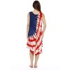 Riviera Sun American Flag Women's Summer Dress – Patriotic Swimsuit Cover-Up & Beach Vacation Outfit - 2 of 2