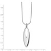 Black Bow Jewelry Marquise Diamond Accent Necklace in Rhodium Plated Silver, 18-20 Inch - 2 of 4
