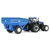 ERTL 1/64 New Holland T8.385 Tractor with Blue J&M Grain Cart 61032 - 3 of 4