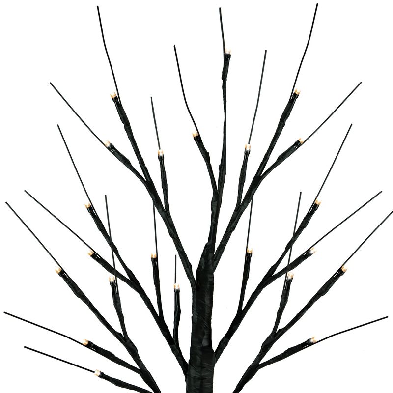Northlight 24" LED Lighted Brown Christmas Twig Tree - Warm White Lights, 3 of 8