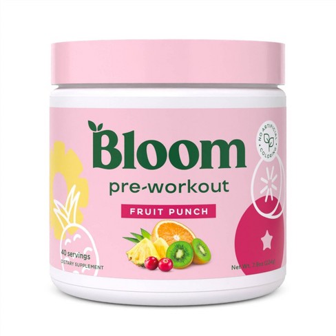 Bloom Nutrition Original Pre-workout Powder - Fruit Punch - 7.9oz