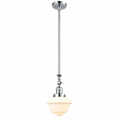 Oxford - 1 Light Stem Hung Tiltable Mini Pendant In Traditional Style-12 Inches Tall and 7.5 Inches Wide