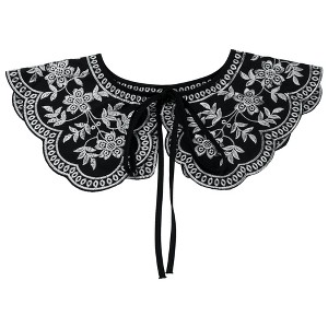 Elerevyo Women Blouse Detachable Neck Ruff Fake Dickey Collar 1 Pc - 1 of 4