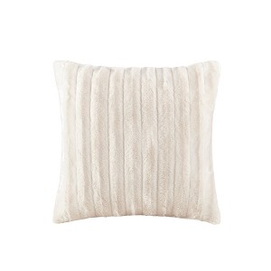 Gracie Mills Wilfred Faux Fur Square Pillow - 1 of 2