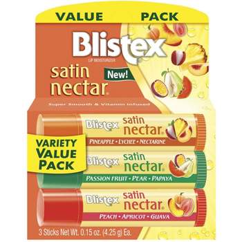 Blistex Lip Moisturizer Satin Nectar Variety Value Pack - 3pk/0.45oz