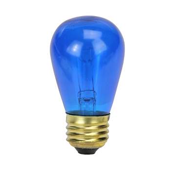 Northlight Set of 25 Incandescent S14 Blue Christmas Replacement Bulbs