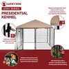 Lucky Dog STAY Series Black Powder Coat Steel Frame Villa Dog Kennel with Waterproof Canopy Roof and Single Gate Door - 2 of 4