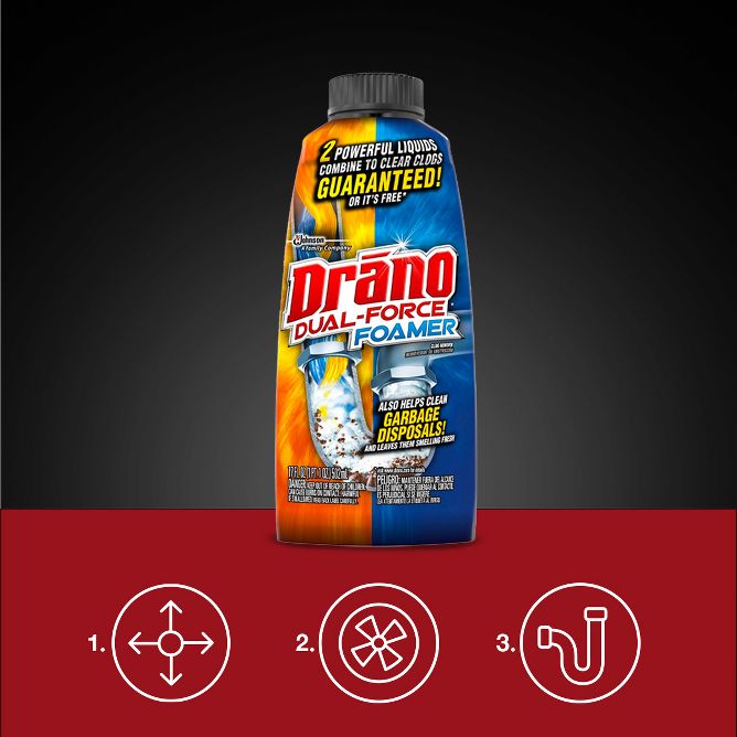 Drano Gel Drain Clog Remover and Cleaner 16oz and Snake Plus Tool