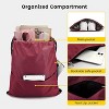Hachikiko Drawstring Backpack Water Resistant String Bag Sports Sackpack Gym Sack with Side Pocket for Men Women - 2 of 4