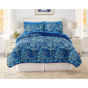 BrylaneHome BH Studio Reversible Quilt - 1 of 4