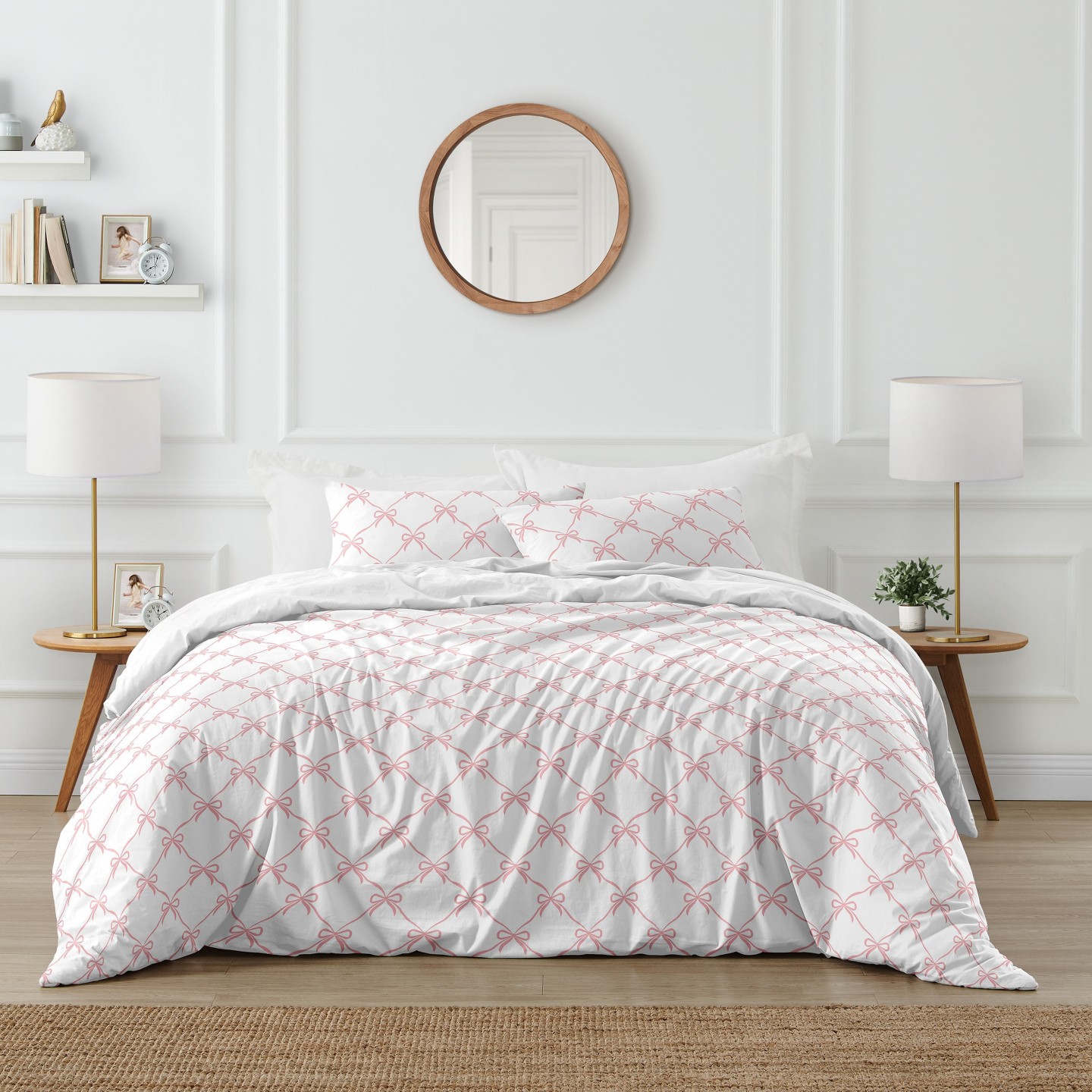 Постельное бельё Sweet Jojo Designs Full/Queen Comforter Bedding Set Ballerina and Ballet Bows Pink and White 3pc для девочек, цвет: Розовый — фото 1