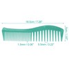 Unique Bargains Anti Static Hair Comb Wide Tooth for Thick Curly Hair Hair Care Detangling Comb For Wet and Dry 2 Pcs - 4 of 4