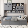 KIGFTSOD Wooden Daybed With Hydraulic bed and All-in-One Cabinet and Shelf - 2 of 4