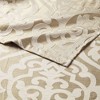 PAGED Luxury Jacquard Shower Curtain, 72x72" Damask Medallion Design Shower Curtain for Bathroom, Silver Curtain -Bathroom Decor - 3 of 4