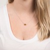 Pavilion Gift Company - Liza Birthstone November Topaz - 17"-18.5" Necklace with 0.25" Crystal Pendant made from Austrian Crystals - Necklaces - 3 of 4