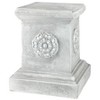 Design Toscano English Rosette Garden Sculptural Plinth: Large - 3 of 4