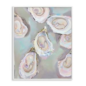 Stupell Industries Pastel Oysters Still Life Framed Giclee Art - 1 of 4