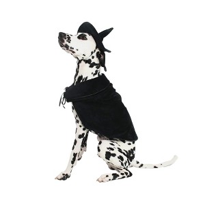 Midlee Halloween Witch Cape and Hat Dog Costume - 1 of 4