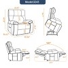 Dual Motor Infinite Position Power Lift Recliner Chair, PU Leather Heavy Duty Oversized Recliner with Heat Massage-3irtyhousy - 4 of 4