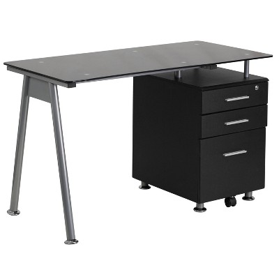 target glass desk