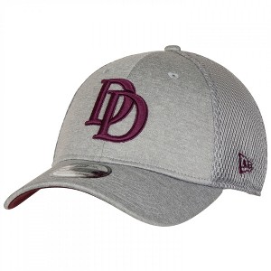 Adult Dare Devil Symbol Grey Shadow Tech New Era 39Thirty Fitted Hat - 1 of 4