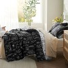 Bedsure | 2/3 Pcs Floral Printed Reversible Sage Green Comforter Set Queen Size Soft Designed Plants Pattern Bedding Set - 4 of 4