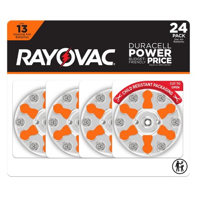 Rayovac Hearing Aid Battery Size 13 24pk - Orange
