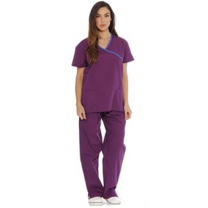 Just Love Women's Nurse Scrub Sets - Mock Wrap Style for Comfort and Style - 1 of 3